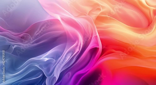 Wallpaper Mural A painting of a colorful, abstract landscape with a blue and purple sky and red and orange mountains. Torontodigital.ca