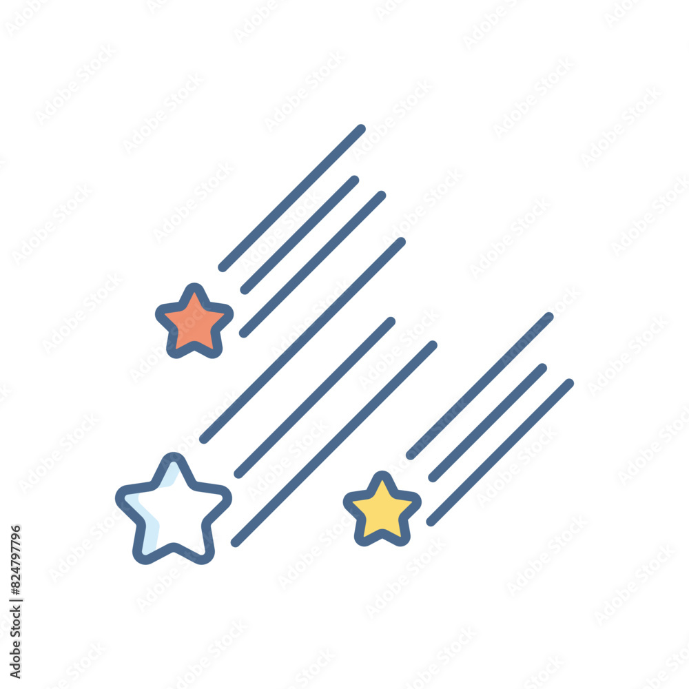 Shooting Star vector icon Shooting Star vector icon