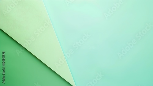 Minimalist gradient from emerald green to soft mint, fresh and clean color transition, simple and contemporary design, visually refreshing, copy space.,