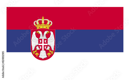 Flagge - Serbia