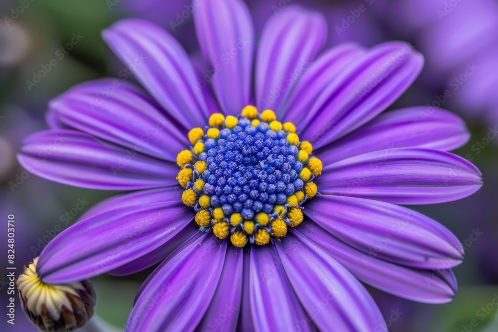 Stunning close up of vibrant flower showcases striking colors in exquisite macro photography Stunning close up of vibrant flower showcases striking colors in exquisite macro photography