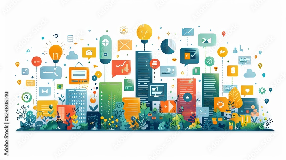 Set of design and development people illustrations. Flat design vector illustrations of graphic and web design and development, social media, creative process, app development Set of design and development people illustrations. Flat design vector illustrations of graphic and web design and development, social media, creative process, app development