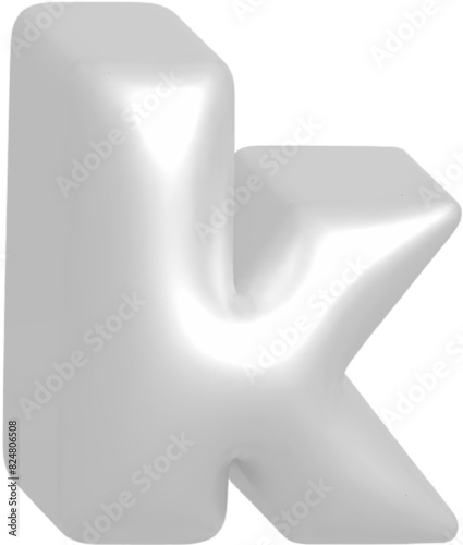 k metallic inflate balloon style alphabet