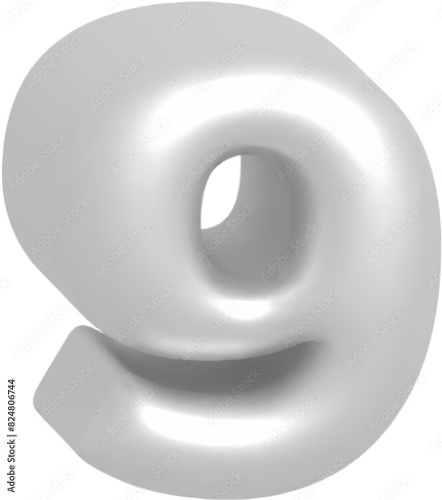 nine metallic inflate balloon style alphabet nine metallic inflate balloon style alphabet