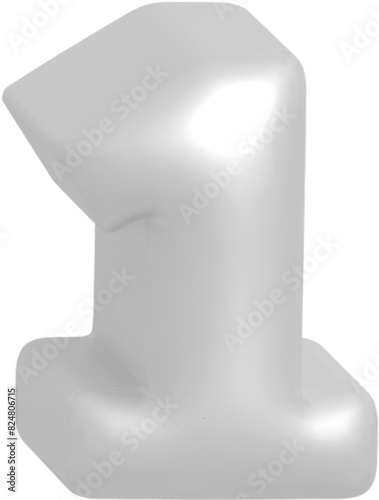 one metallic inflate balloon style alphabet