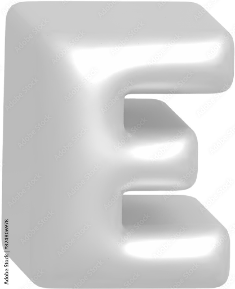 E metallic inflate balloon style alphabet E metallic inflate balloon style alphabet