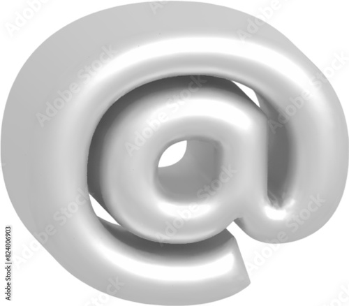 at metallic inflate balloon style alphabet