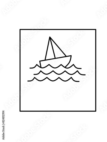 Square simple icons vector image