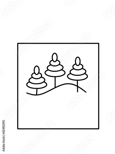 Square simple icons vector image