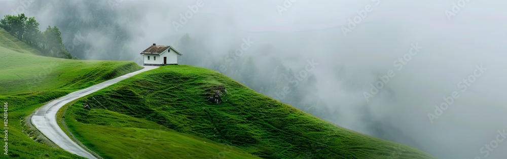 Lonely House on Misty Green Hill Lonely House on Misty Green Hill