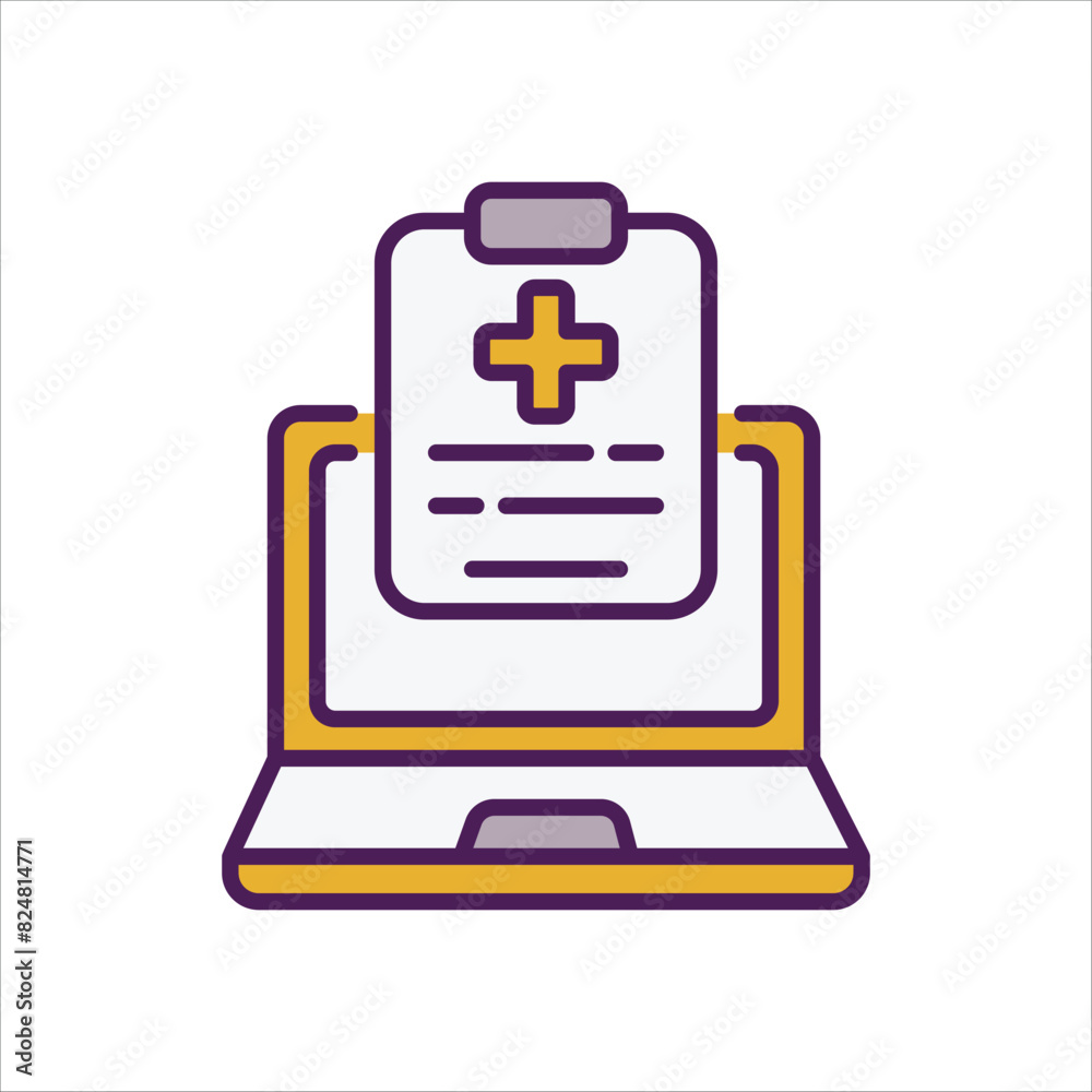 Medical Records vector icon Medical Records vector icon