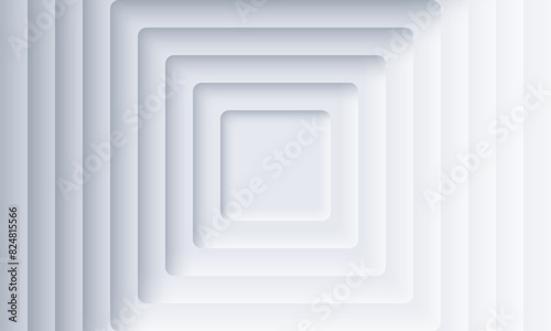 3D abstract vector background with white volumetric squares.