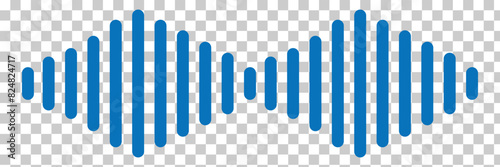 Audio waves icon. Voice message and sound representation