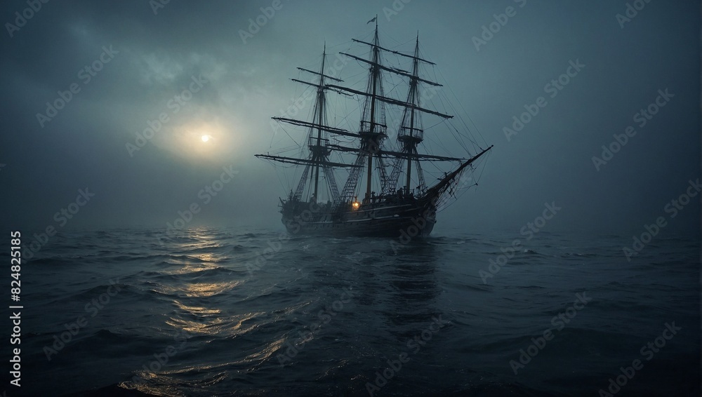 Obraz premium ship in the sea
