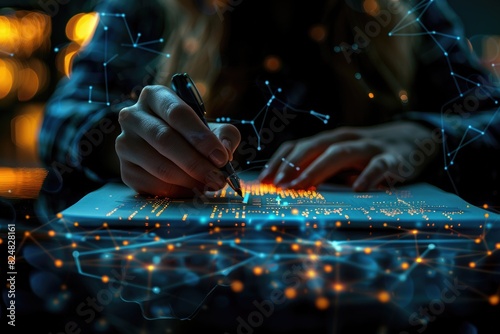 Handwriting, electronic dance