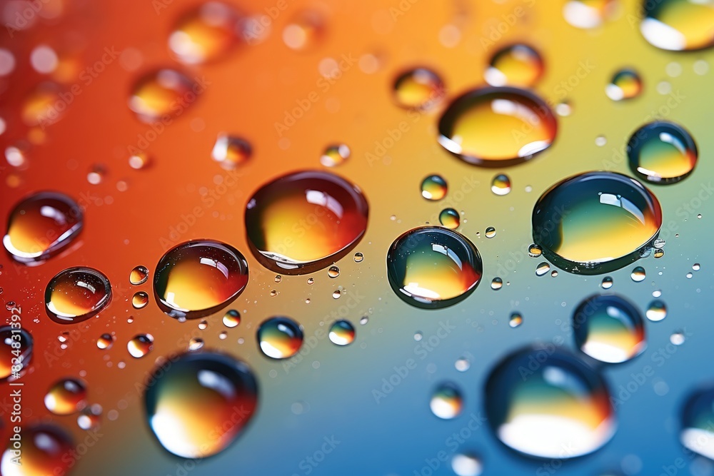 Water Droplets: Close-ups of water droplets on glass or surfaces. Water Droplets: Close-ups of water droplets on glass or surfaces.
