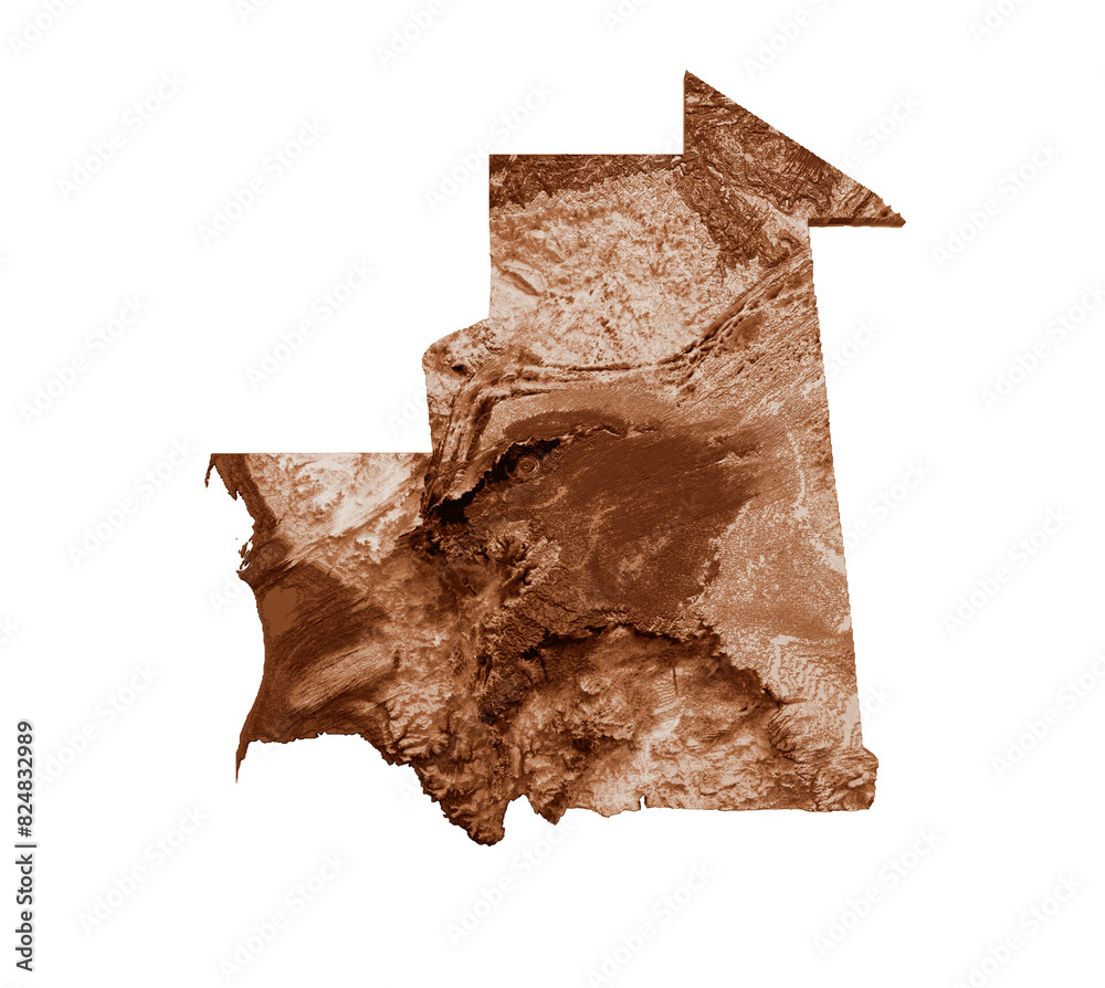 Map of Mauritania in old style, brown graphics in a retro style Vintage Style. High detailed 3d illustration
Map of Mauritania in old style, brown graphics in a retro style Vintage Style. High detailed 3d illustration