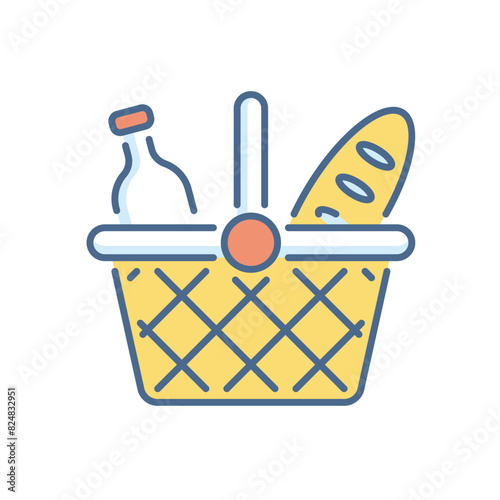 Picnic Basket vector icon