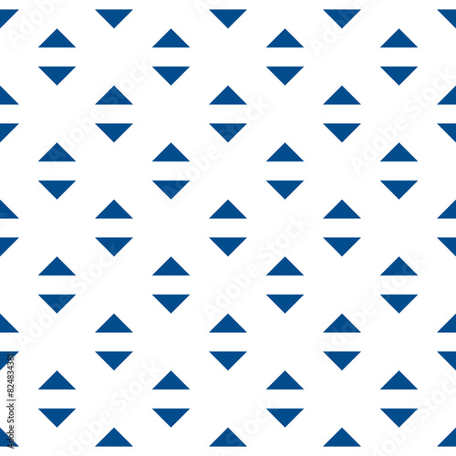 Geometric seamless pattern. Minimalist modern print. Simple background. Arrow motif. Geo ornament. Trendy contemporary wallpaper. Abstract design. Vector artwork