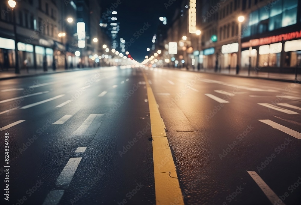 night view for road in city night view for road in city