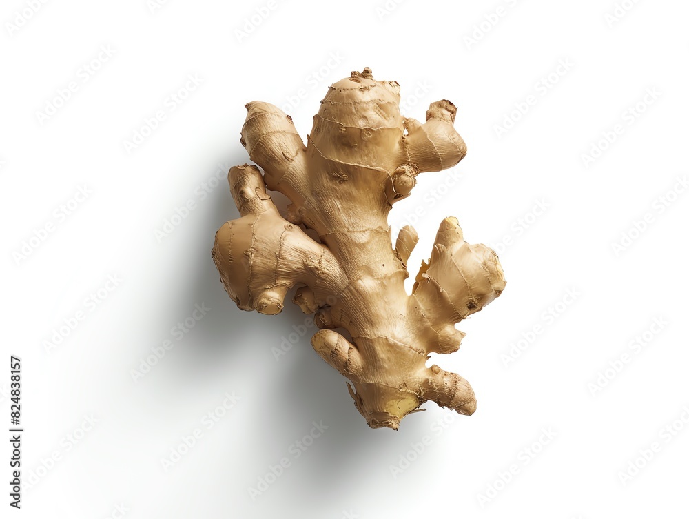 Fresh ginger root isolated on white background. Natural and organic product. Healthy food concept. Fresh ginger root isolated on white background. Natural and organic product. Healthy food concept.