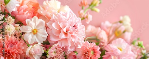 pink flowers banner  gentle floral wallpaper  birthday  wedding  florist shop concept  spring summer feeling