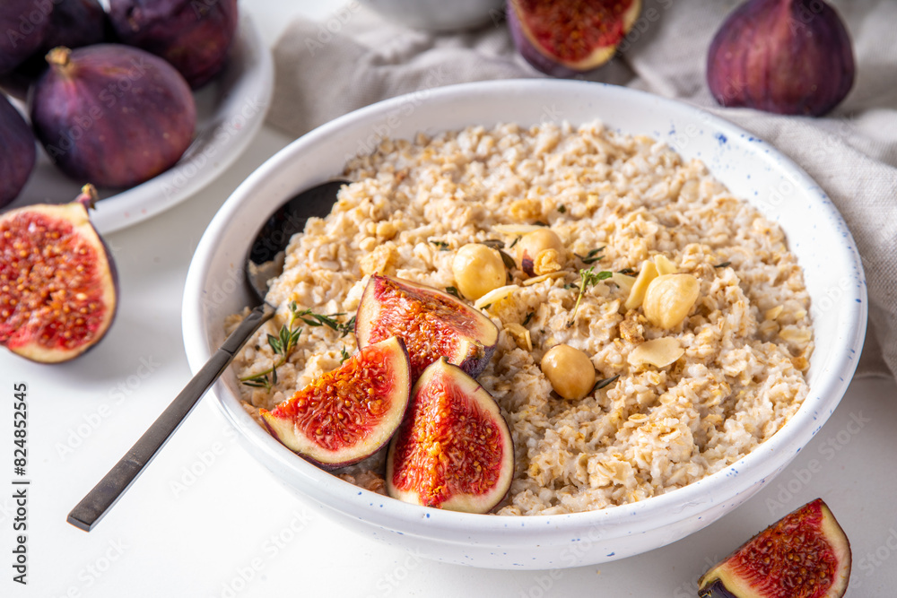 Breakfast figs oatmeal Breakfast figs oatmeal