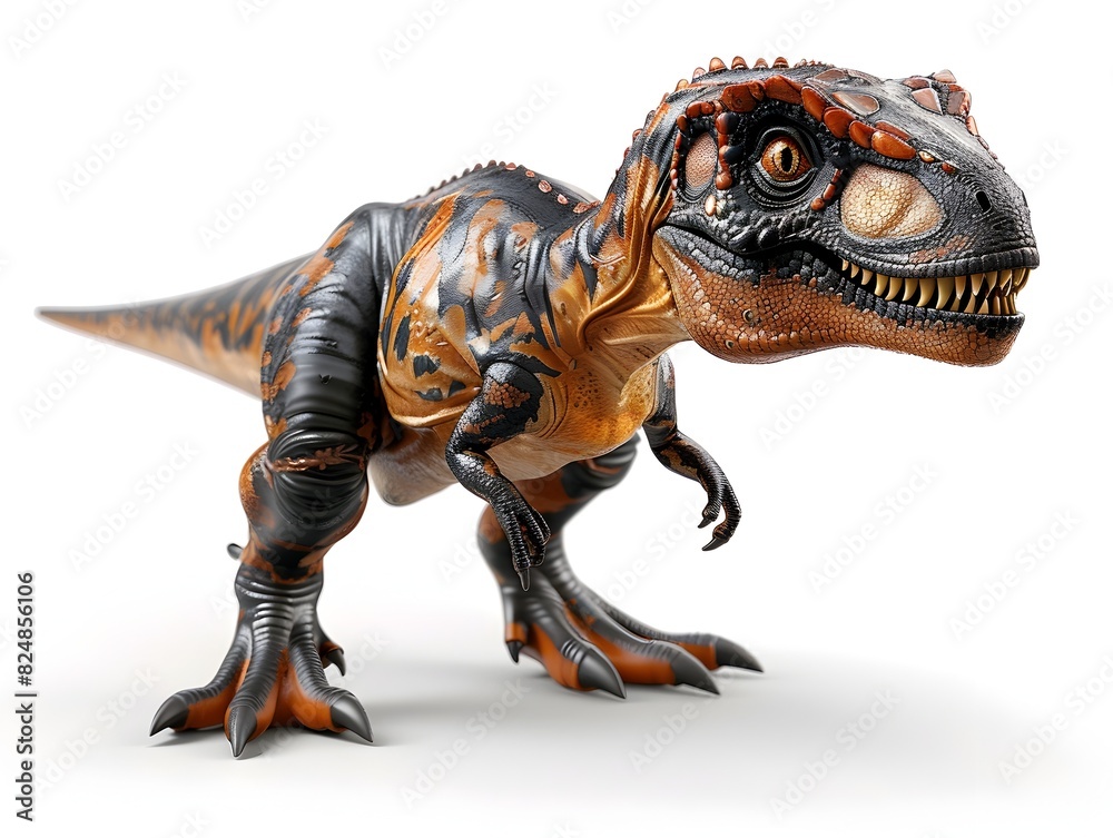 Obraz premium D Rendering of a Dinosaur in Isolation against a White Background