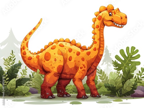 Vibrant D Cartoon Dinosaur Style for Education © LookChin AI