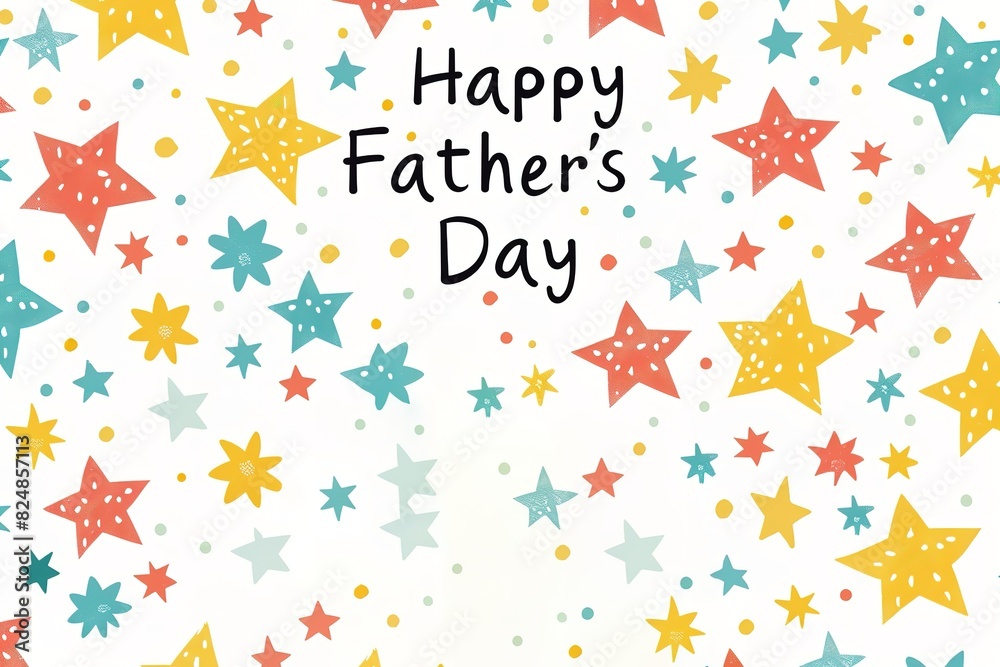 A Father's Day card featuring a mustache and hat, perfect for celebrating dad's special day. A Father's Day card featuring a mustache and hat, perfect for celebrating dad's special day.