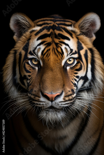 Photo tiger portrait of a bengal tiger in thailand