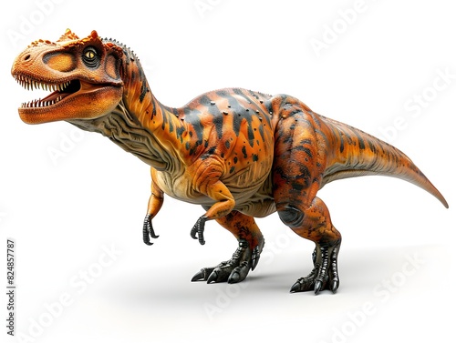 D of Dinosaur in Isolated White Background Render