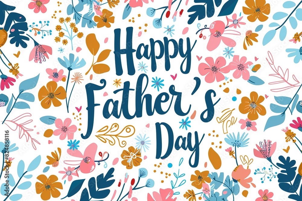 A Father's Day card featuring a mustache and hat, perfect for celebrating dad's special day. A Father's Day card featuring a mustache and hat, perfect for celebrating dad's special day.
