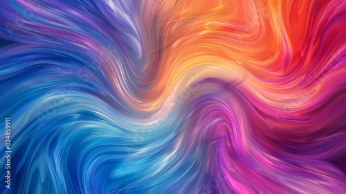 Colorful swirls blending harmoniously to create a vibrant and captivating abstract background