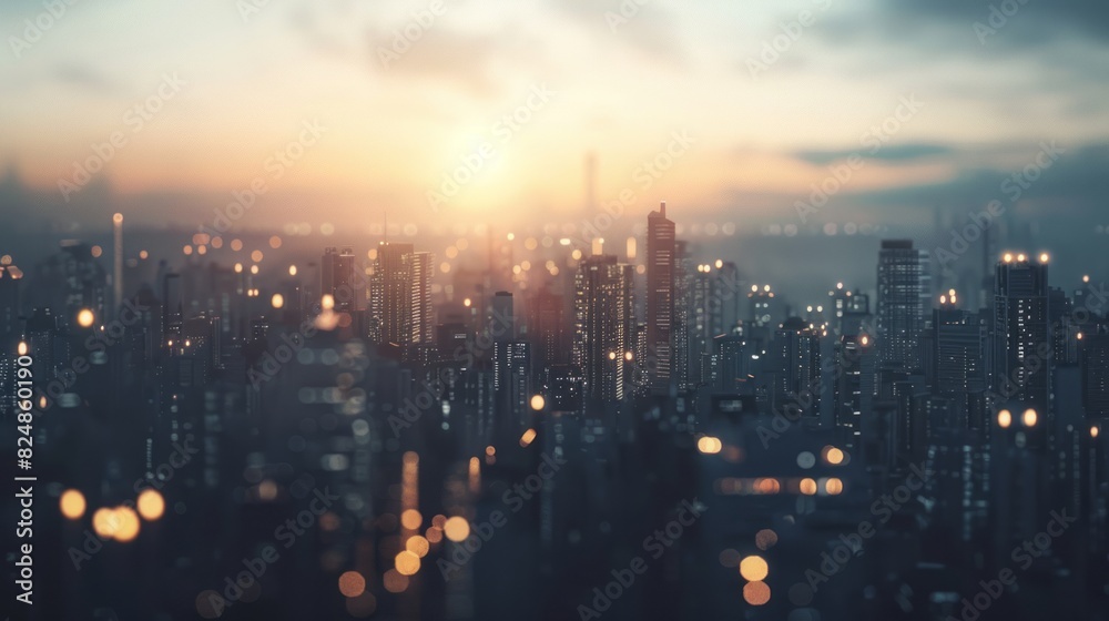 Fototapeta premium state of mind - city background concept with copy space