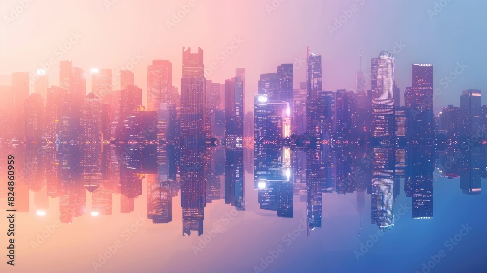 Fototapeta premium state of mind - city background concept with copy space