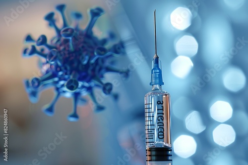 polio vaccination syringe background - photo