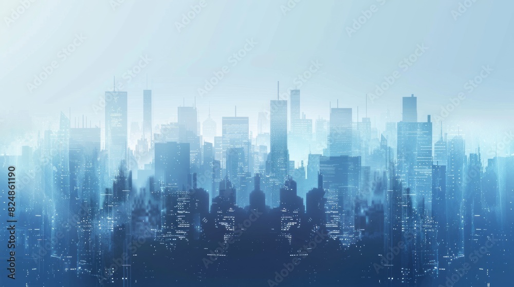 Fototapeta premium state of mind - city background concept with copy space