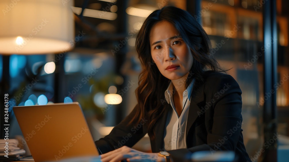 A dynamic businesswoman in a glass-walled office, sitting on a chair and looking directly at the camera with a determined look.
A dynamic businesswoman in a glass-walled office, sitting on a chair and looking directly at the camera with a determined look.