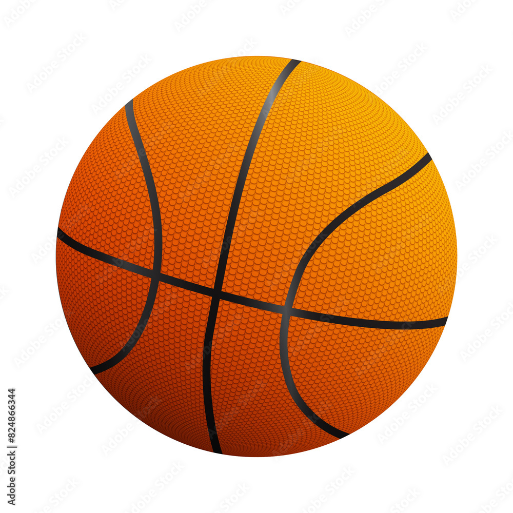 Fototapeta premium Basketball ball illustration 