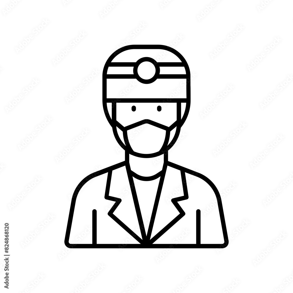 dentist icon. outline icon dentist icon. outline icon