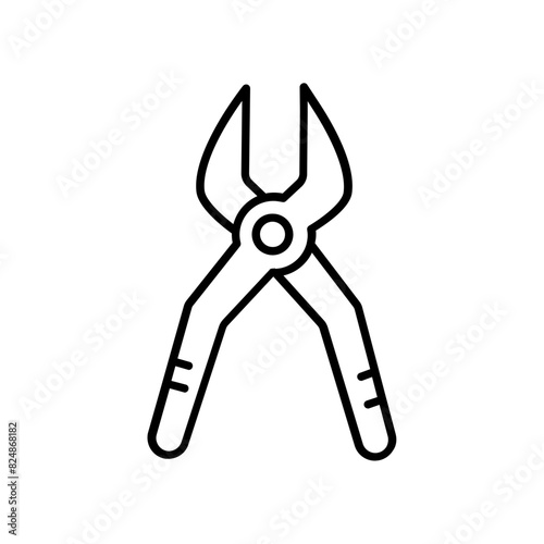 forceps icon. outline icon