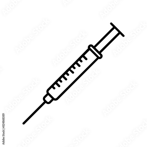 syringe icon. outline icon
