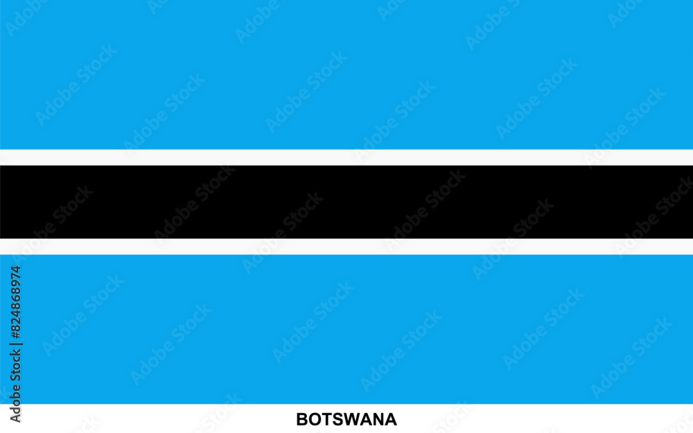 Flag of BOTSWANA, BOTSWANA national flag Flag of BOTSWANA, BOTSWANA national flag