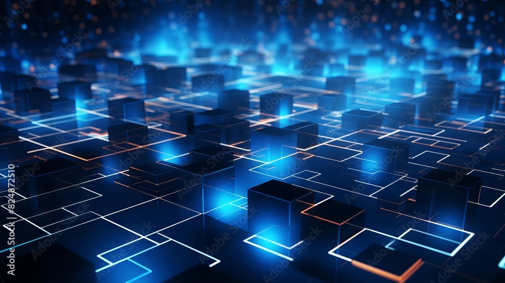 Vibrant blue geometric pattern: abstract technology background for digital design and innovation.
Vibrant blue geometric pattern: abstract technology background for digital design and innovation.