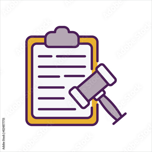 Verdict vector icon