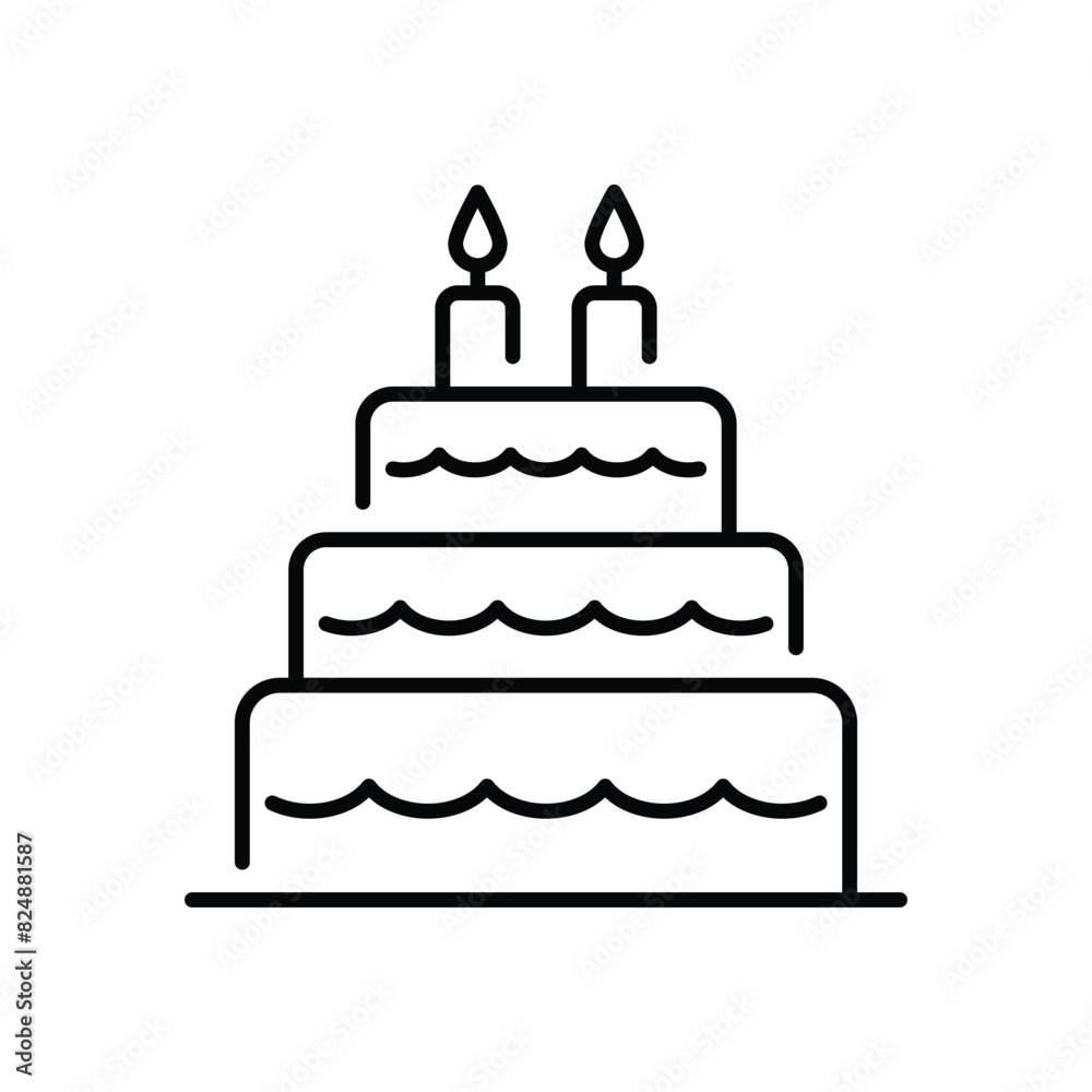 Cake vector icon Cake vector icon