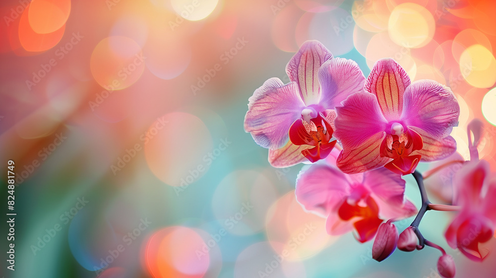 Zheng Min Anaconda orchid close-up, open aperture, beautiful artistic bokeh and a place for text Zheng Min Anaconda orchid close-up, open aperture, beautiful artistic bokeh and a place for text