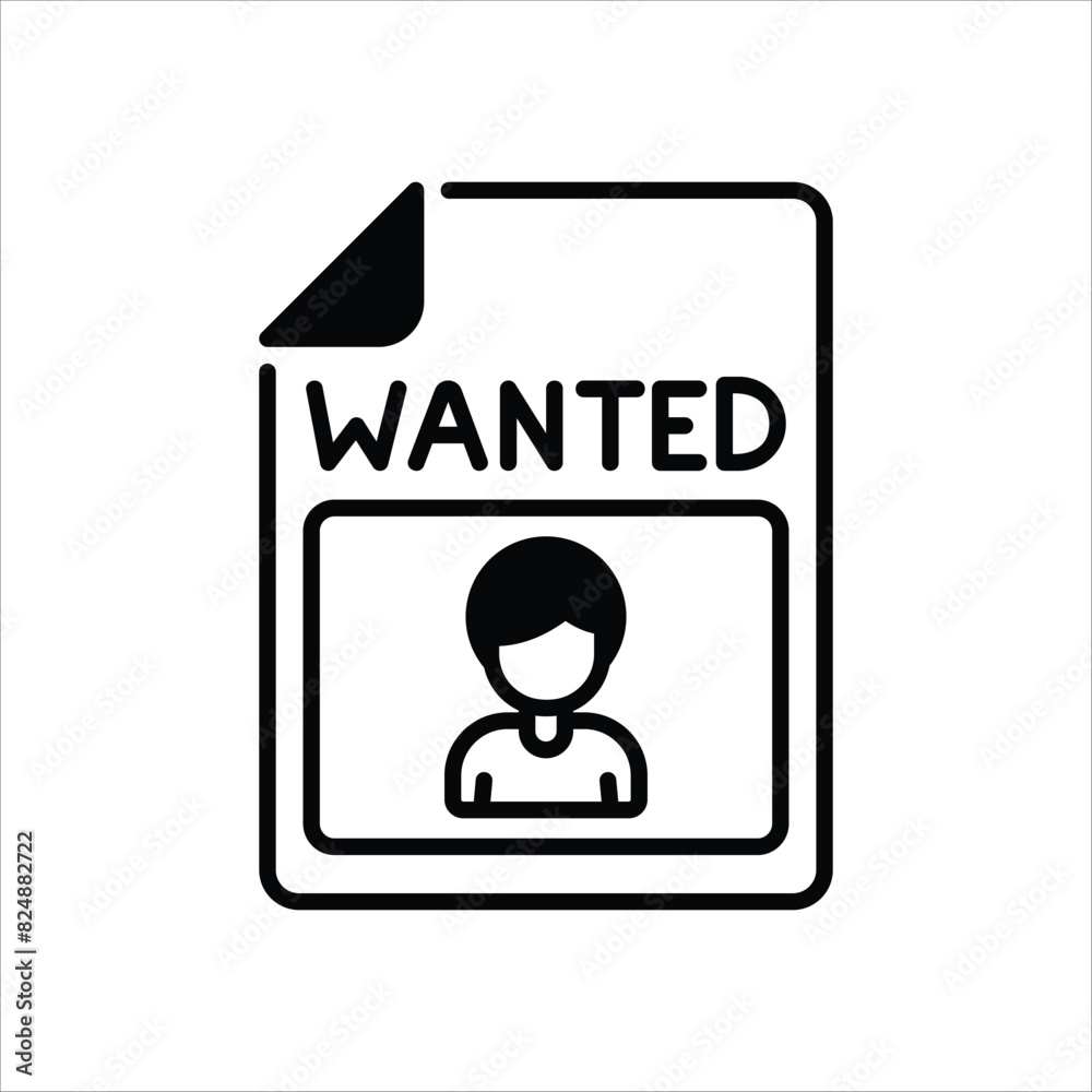 Wanted vector icon Wanted vector icon
