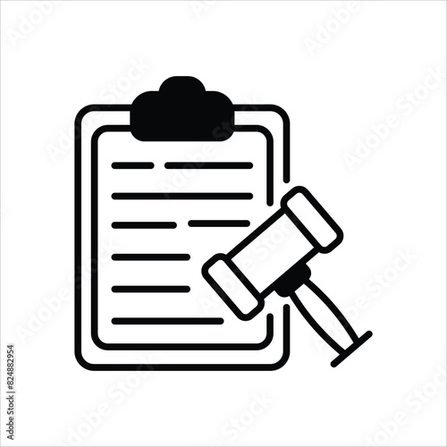 Verdict vector icon